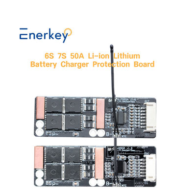 خرید ذخیره انرژی باتری لیتیوم BMS 6S 7S 50A برای سلول سه چرخ الکتریکی BMS 24V تولید آنلاین