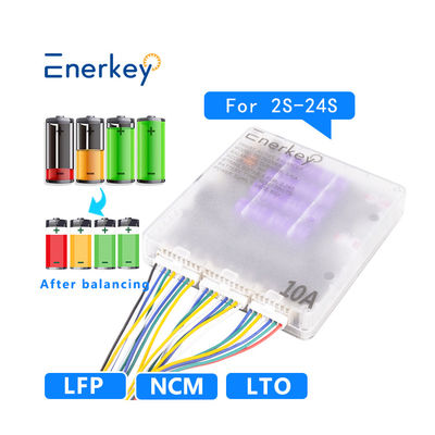 خرید Enerkey باتری فعال تعادل کننده 10a 2s تا 24s لیتیوم هوشمند برابر کننده 10a برای دوچرخه برقی تولید آنلاین