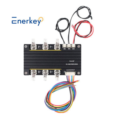 خرید Enerkey 3.7V لیتیوم یون Lifepo4 7S 24V 200A BMS Common Port با اندازه گیری دمای تعادل برای فولک لفت الکتریکی تولید آنلاین