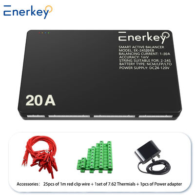 خرید Enerkey 20A بالانسر هوشمند 4S 8S 12S 16S 20S 24S 40A 60A با CAN و بلوتوث بالانسر فعال برای خودروی برقی تولید آنلاین