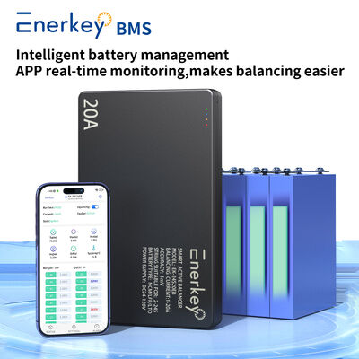 خرید Enerkey Smart Bluetooth BMS Active Balance 20A Battery Management System For 12V 24V 48V Li-ion LiFePO4 LTO Batteries تولید آنلاین