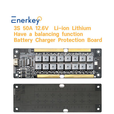 12.6V 3S 50A فعال تعادل BMS برای باتری لیتیوم بسته بسته ذخیره سازی خانه