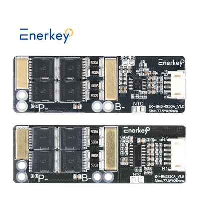 Enerkey 3s 4s 5s 50A BMS برای 14.4V 14.8V باتری لیتیوم-یون/لیتیوم-پلیمر 12V 12.8V