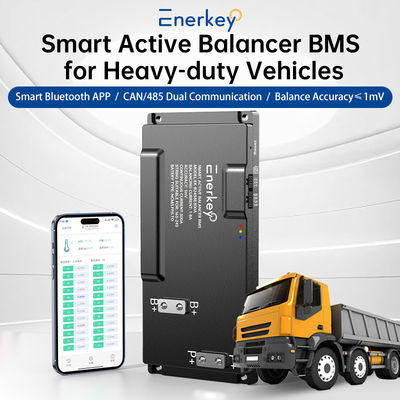 برد حفاظت باتری 16S-24S 200A 250A 300A BMS با تعادل فعال 8A BT/CAN/RS485 برای لیفتراک برقی باتری لیتیوم فسفات آهن (Lifepo4) و لیتیوم یونی